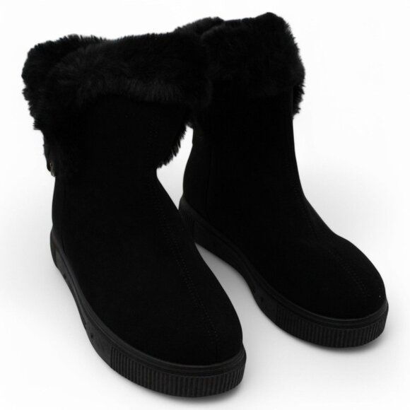 Journee Collection Womens Sibby Faux Suede Cold Weather Winter Boots - Picture 2 of 7
